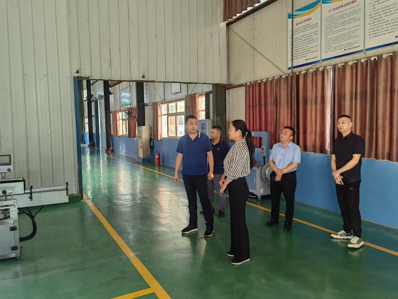 中牟縣委領導蒞（lì）臨91抖阴下载_中（zhōng）牟廠區調研(圖1)